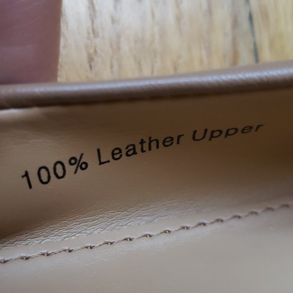 J. Crew stretchy real leather tan flats size 7.5 - Picture 2 of 4